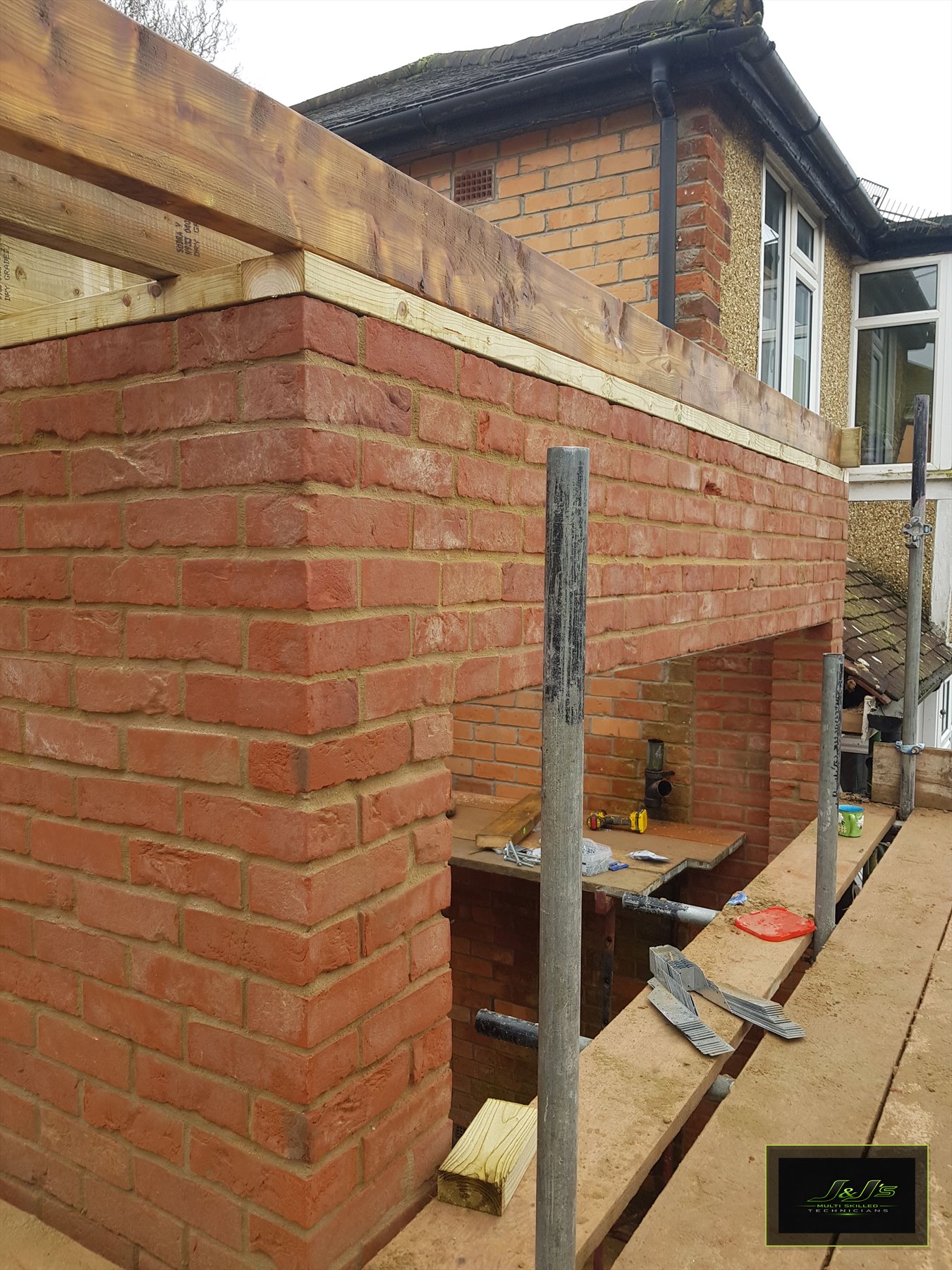 Brick extension build in progress