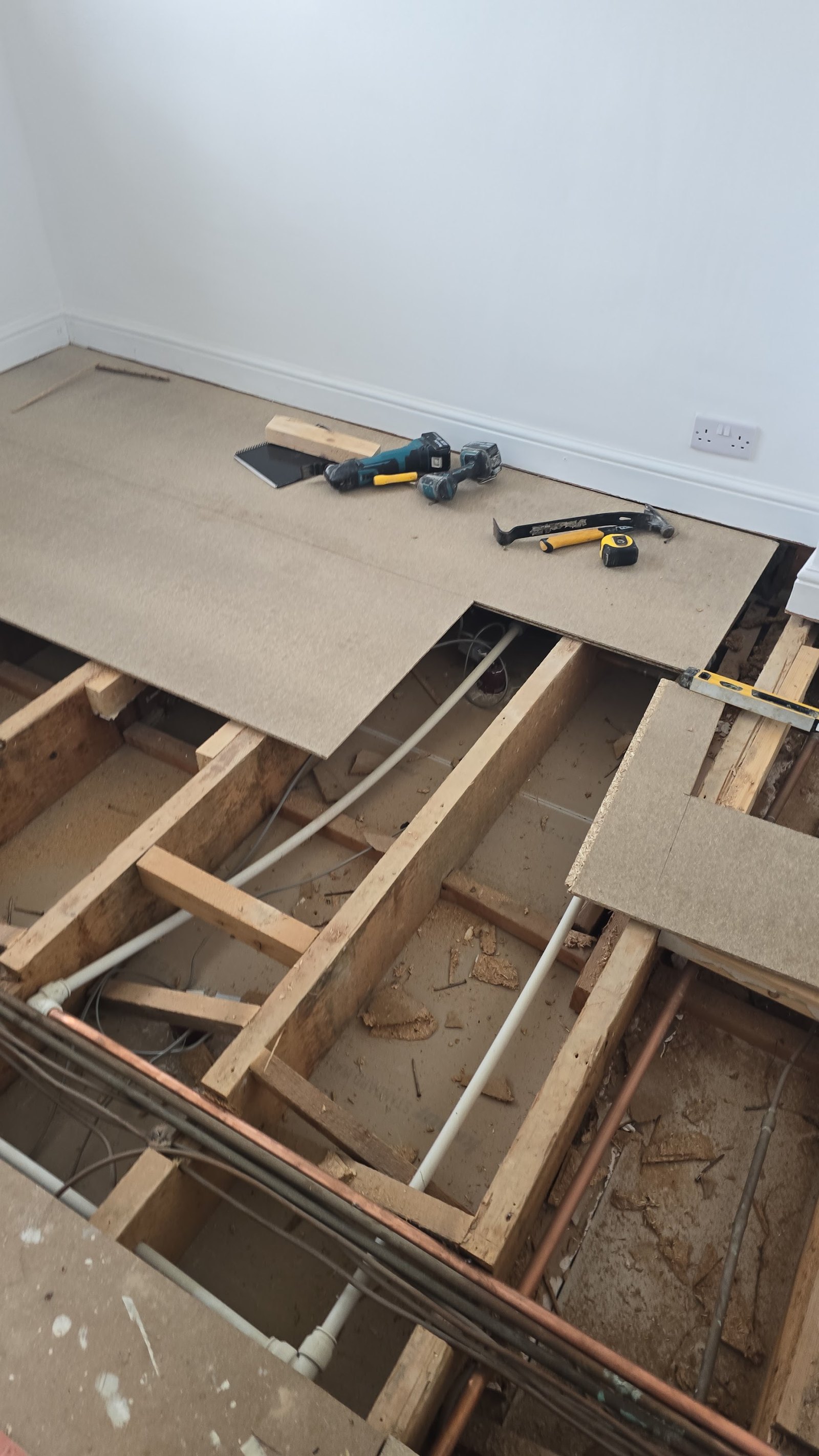 Floor structure work in progress