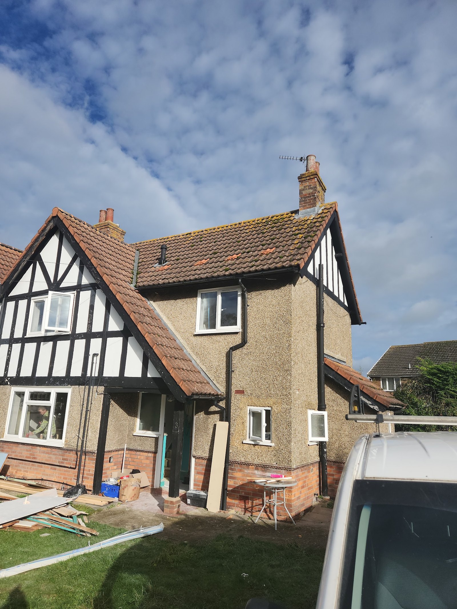 Exterior front of a house project