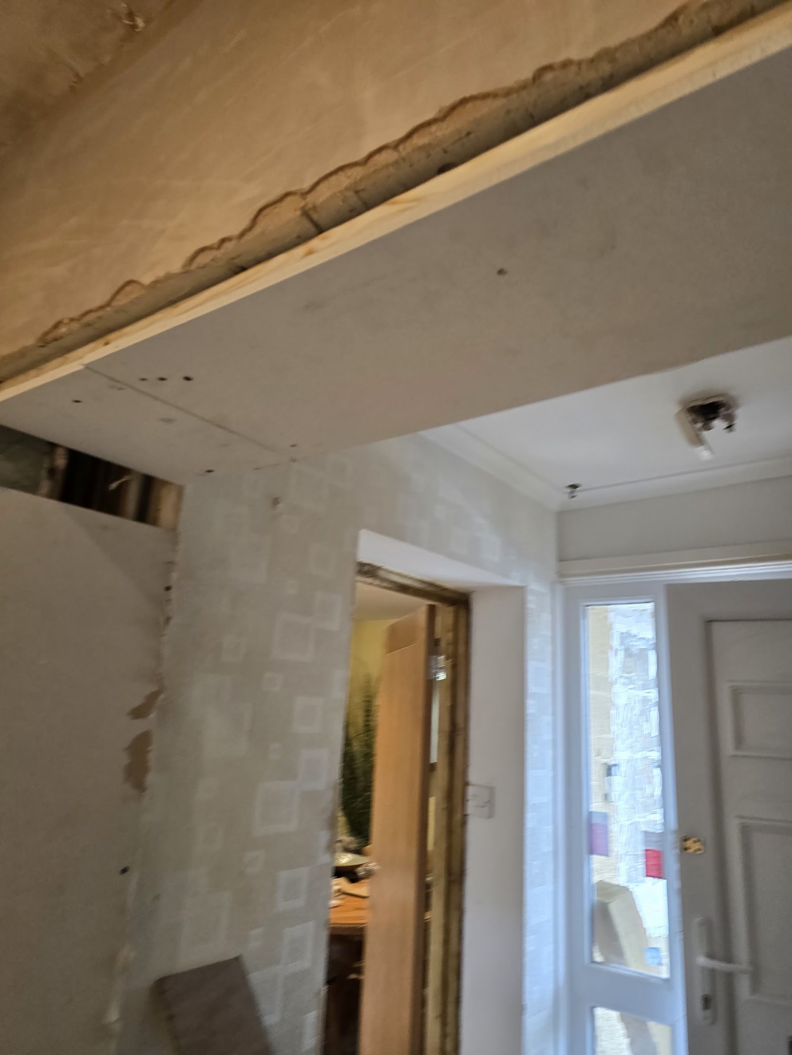 Ceiling and renovation work in progress